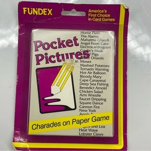 Vintage 1987 FUNDEX POCKET PICTURES CARD GAME #5500 SEALED